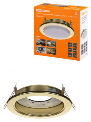 Фото СВ 01-07 GX70-H5, 220В, 50Гц, без рефл., золото, светильник встраиваемый TDM ЭТК Оникс